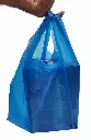 Blue Medium carrier bags