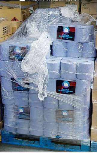 Blue Centrefeed rolls6 pack