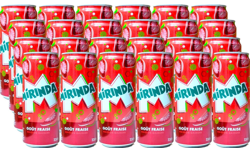 Mirinda strawberry cans