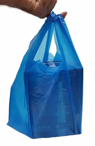 Blue Medium carrier bags